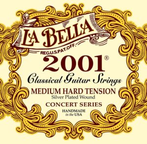 string set classic, professional, clear nylon trebles & silverplated basses, medium hard tension