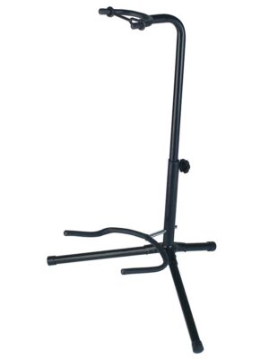 universal guitar stand, fork model, metal, black, with fixed neck support