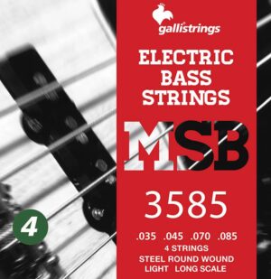 string set electric bass, steel light, 035-045-070-085