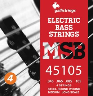 string set electric bass, steel medium, 045-065-085-105