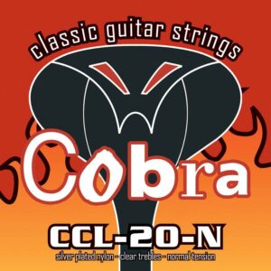 string set classic, normal tension clear nylon trebles & silverplated basses