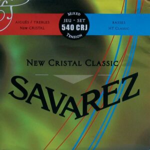 string set classic, New Cristal trebles, silverwound HT classic basses, hybrid tension
