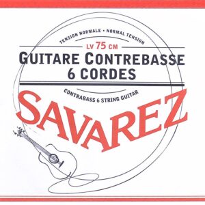 string set classic contrabass guitar, silverplated wound, scale 75 cm, normal tension