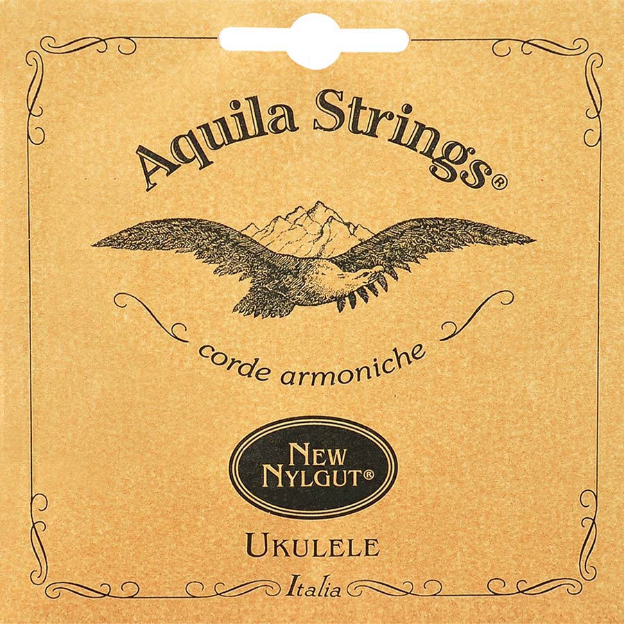 baritone ukulele string set, low D-tuning, D-G-B-E (wound D and G)