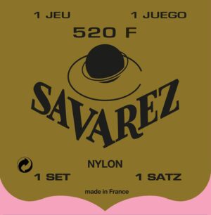 string set classic, Rouge, rectified nylon, traditional basses, hard tension, wound G-3