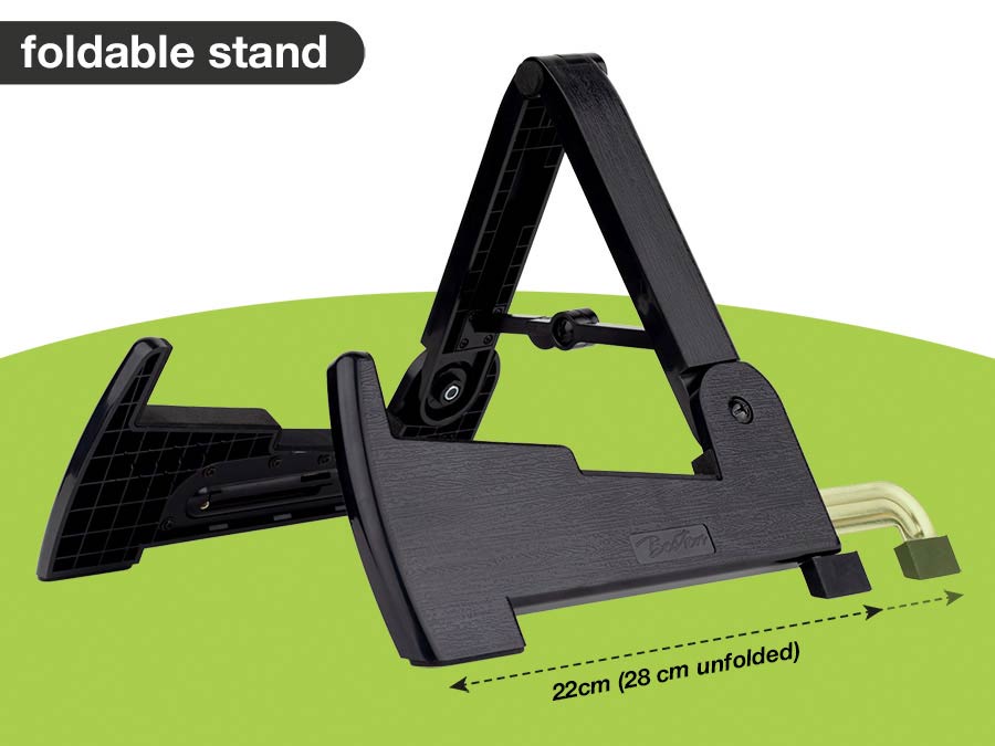 foldable universal instrument stand, A-model, black - Afbeelding 2