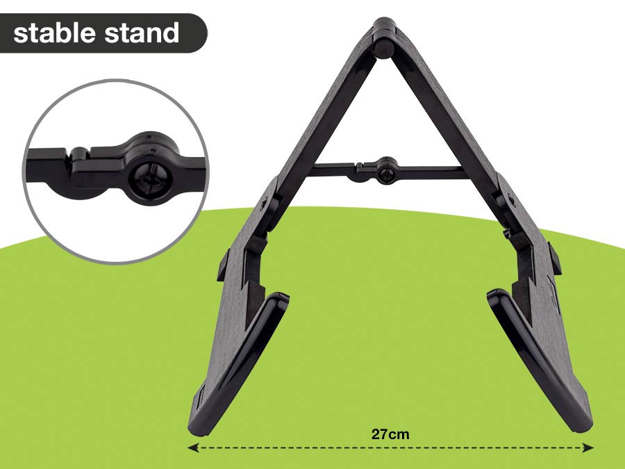 foldable universal instrument stand, A-model, black - Afbeelding 3
