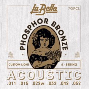 string set acoustic custom light, 011-015-022w-032-042-052