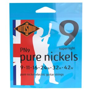 string set electric pure nickel wound 9-42, super light