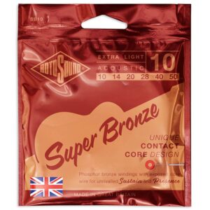 string set acoustic phosphor bronze 10-50, extra light