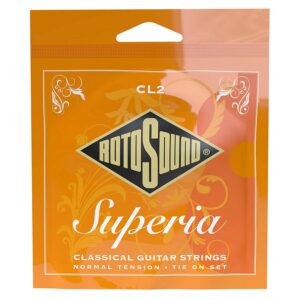 string set classic clear nylon trebles & silverplated basses, medium tension