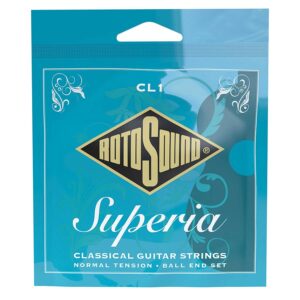 string set classic clear nylon trebles & silverplated basses (ball end), medium tension