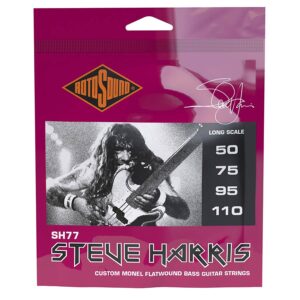 string set electric bass monel flatwound 50-110 Steve Harris, standard gauge