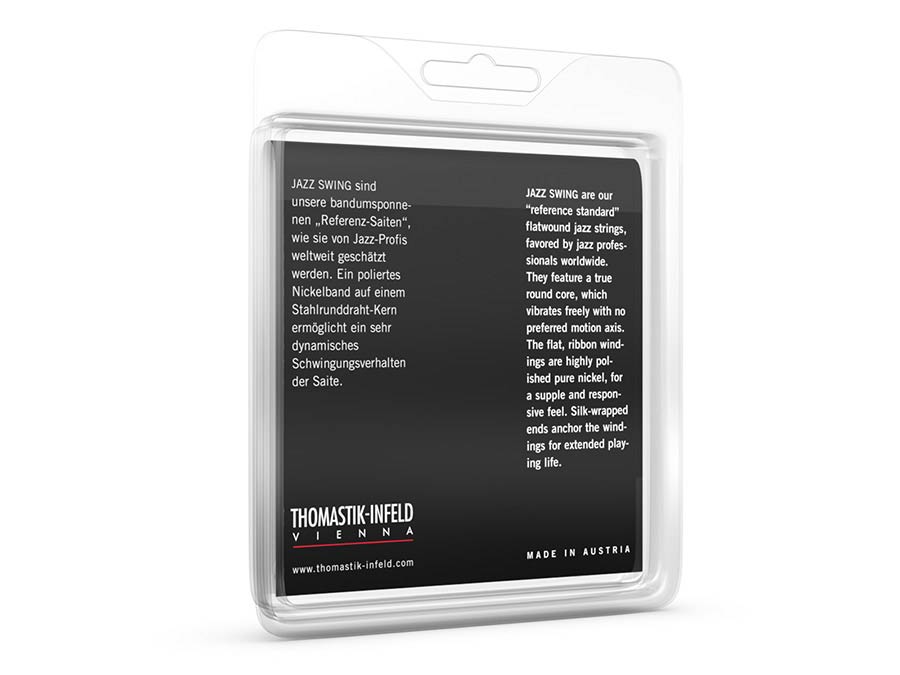 string set electric, nickel flatwound, 011T-015T-019-025-035-047 tinplated trebles - Afbeelding 2