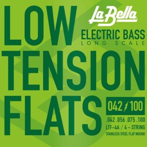string set electric bass stainless steel round core, 042-056-070-100