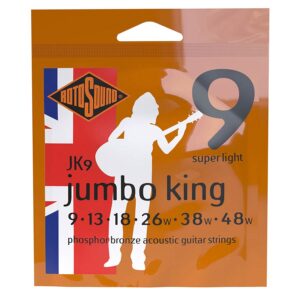 string set acoustic phosphor bronze wound 9-48, super light