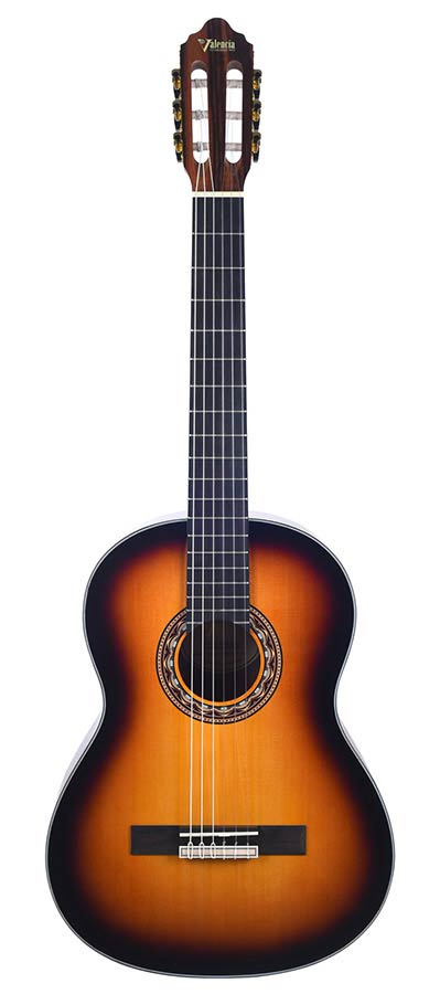 classic guitar 4/4, sitka spruce & mahogany, antique sunburst satin - Afbeelding 3