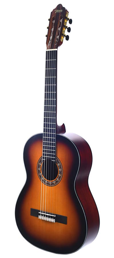 classic guitar 4/4, sitka spruce & mahogany, antique sunburst satin - Afbeelding 5
