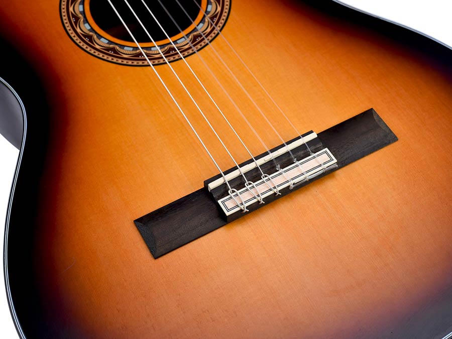 classic guitar 4/4, sitka spruce & mahogany, antique sunburst satin - Afbeelding 6
