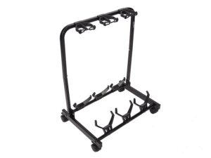 universal guitar rack stand, metal, black, for 3 guitars