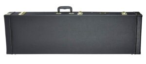 case for bass guitar, wood, rectangular model
