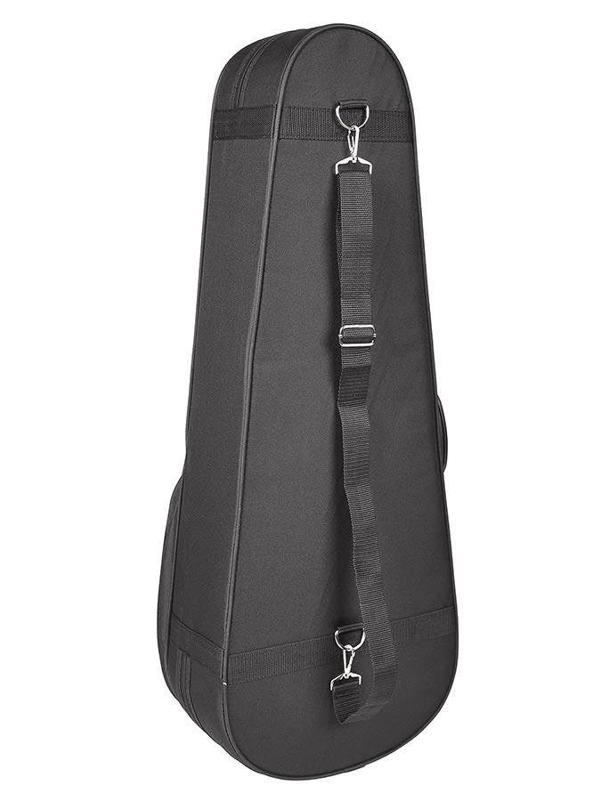 cloth covered polystyrene case for soprano ukulele, with accessory pocket and back strap - Afbeelding 2