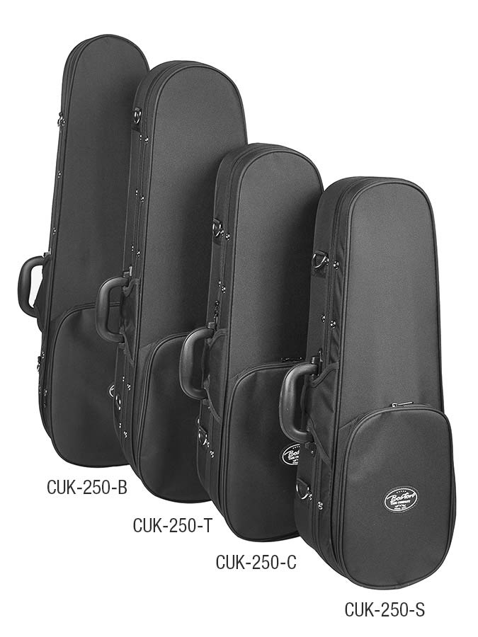 cloth covered polystyrene case for soprano ukulele, with accessory pocket and back strap - Afbeelding 5