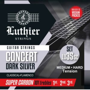 string set classic, Concert Dark Silver, medium-hard tension, with carbon trebles