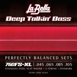 string set electric bass, 38" ball-end to silk, 045-105, extra long scale