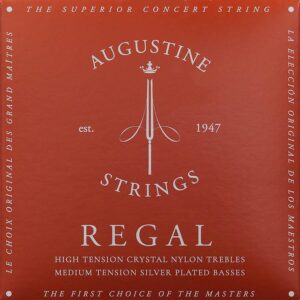 Red string set classic, high tension trebles & medium tension basses