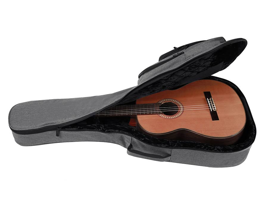 deluxe gigbag for classical guitar, 25mm padding, 1680D material, with two back straps - Afbeelding 6