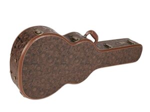 case for audtiorium / OOO model acoustic guitar, wood, shaped model, carved fractals