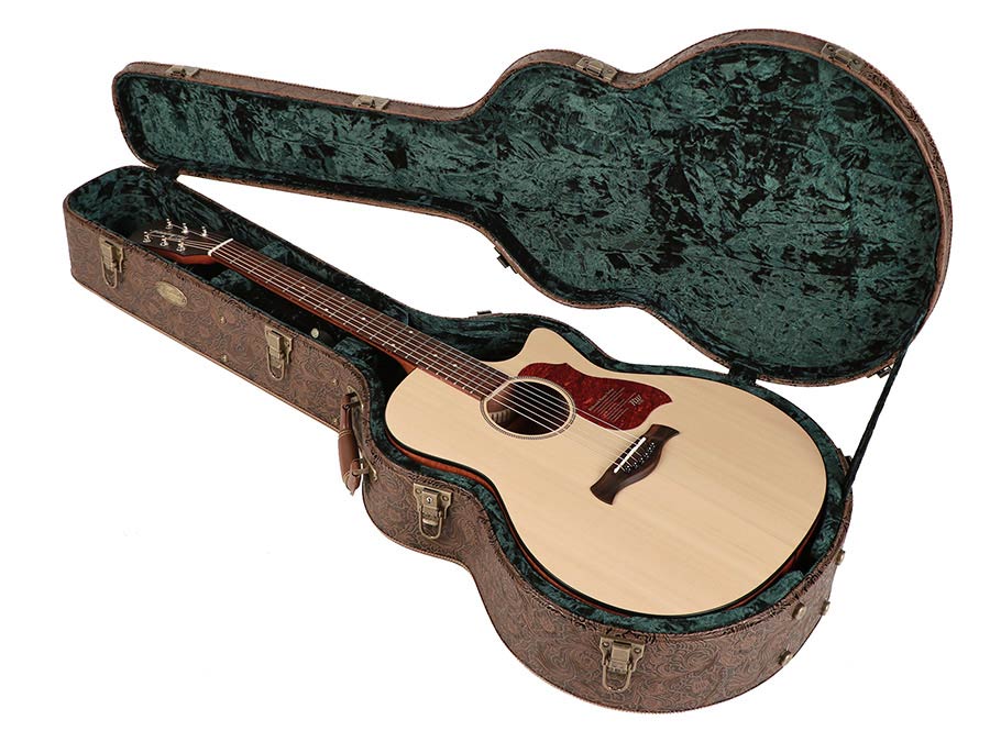case for grand auditorium-model acoustic guitar, wood, shaped model, carved fractals - Afbeelding 7