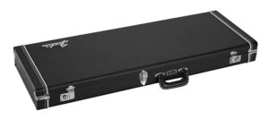 guitar case for Stratocaster/Telecaster,  black with black plush interior