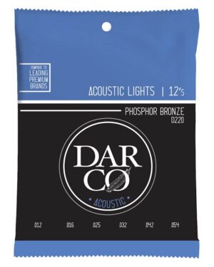 string set acoustic phosphor bronze, light 012