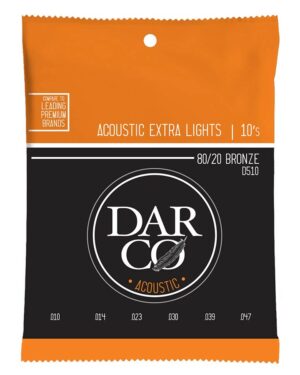 string set acoustic 80/20 bronze, extra light 010