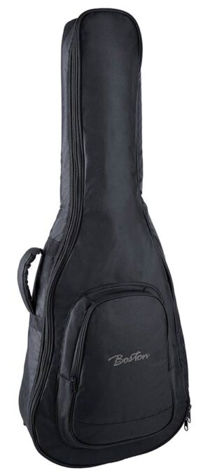 gig bag for classic guitar, 10 mm. padding, cordura, 2 straps, large pocket, black, 3/4-scale