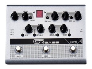 preamp pedal, with overdrive, 4 band EQ, tuner, DI, efx loop, line out