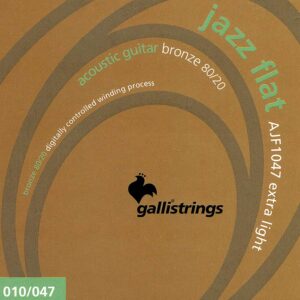string set acoustic tape wound, extra light, 010-014-023-030-039-047