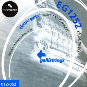 string set electric, coated nickel round wound, blues heavy, 012-015-019-032-042-052
