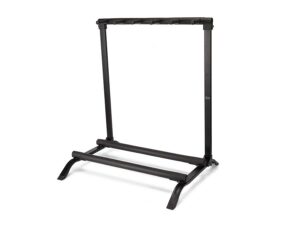 universal guitar rack stand, metal, black, for 5 guitars