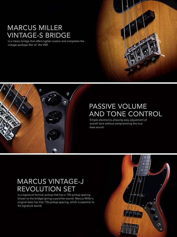 Sire alder 4-string passive bass guitar tobacco sunburst - Afbeelding 3