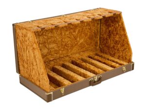 case stand for seven guitars, brown