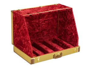 case stand for five guitars, tweed