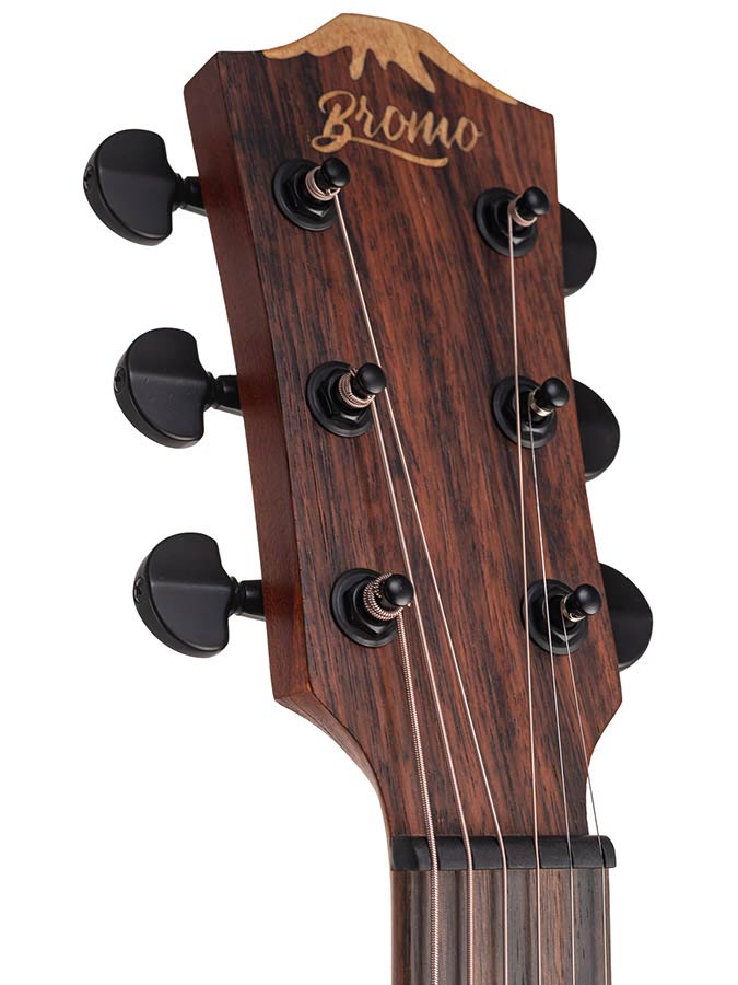 auditorium guitar with solid mahogany top, mahogany b&s, cutaway with EQ, amara ebony fb, natural - Afbeelding 13
