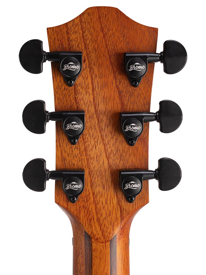 auditorium guitar with solid mahogany top, mahogany b&s, cutaway with EQ, amara ebony fb, natural - Afbeelding 14