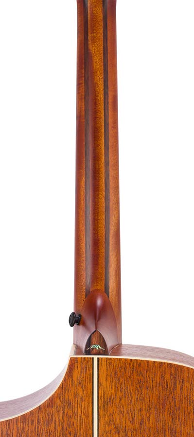 Hillside auditorium guitar with solid spruce top, mahogany b&s, cutaway, amara ebony fb, natural - Afbeelding 12