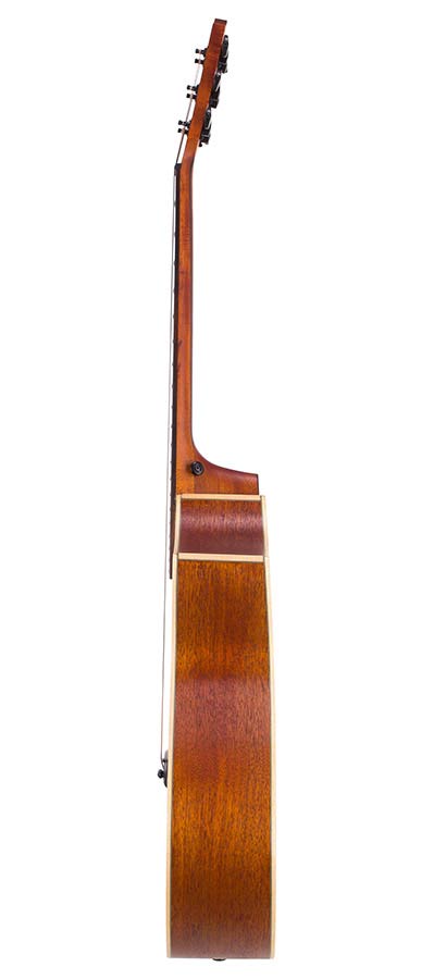 Hillside auditorium guitar with solid spruce top, mahogany b&s, cutaway, amara ebony fb, natural - Afbeelding 6