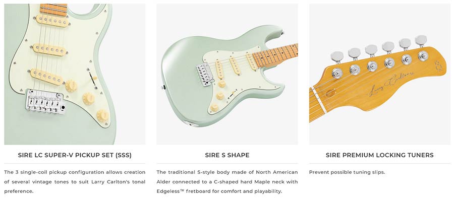 alder electric guitar S-style, surf green metallic - Afbeelding 9