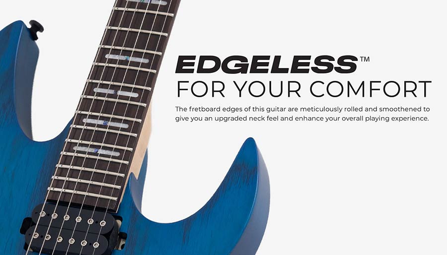 mahogany + ash electric guitar, transparent black satin - Afbeelding 8